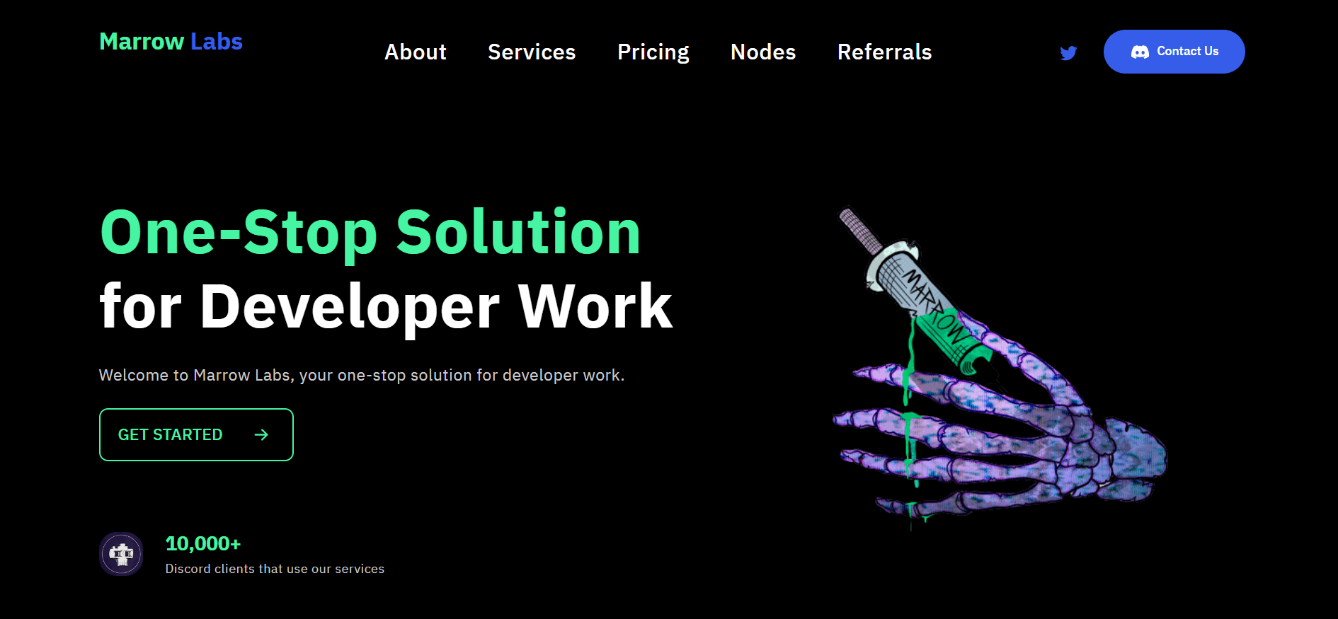 Website Landing Page